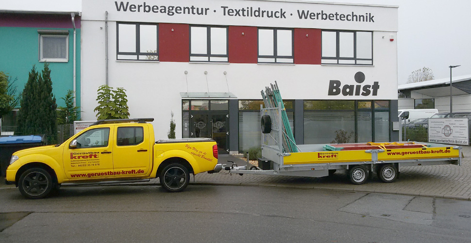 Gerüstbau Kreft GmbH Fahrzeugbeschriftung