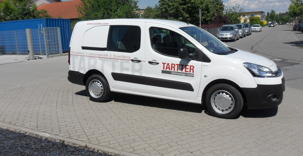 >TARTTER Elektroanlagen GmbH Fahrzeugbeschriftung