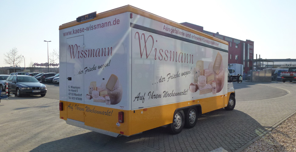 Käse Wissmann Fahrzeugbeschriftung