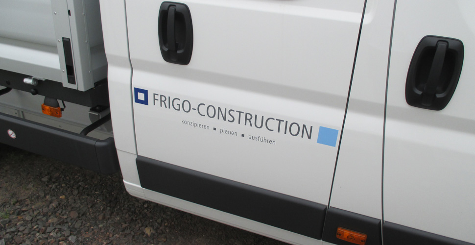 Fahrzeugbeschriftung Frigo-Construction GmbH