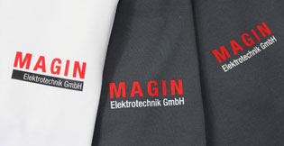 Textilveredelung Arbeitsbekleidung für MAGIN Elektrotechnik