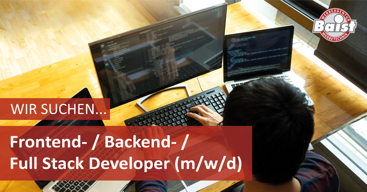 Stellenanzeige Frontend-, Backend-, Full Stack Developer, Baist Ludwigshafen